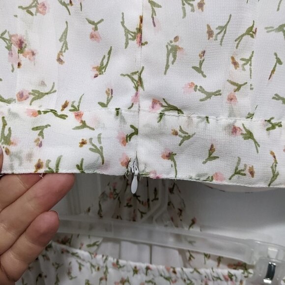 Rdi | Floral Print Waist Cutout Midi Dress - Picture 7 of 14